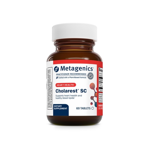 [BRSWIZQOB4AA42TE] Metagenics Cholarest SC - Policosanol Supplement for Blood Flow & Cardiovascular Support - Supports Healthy Blood Lipids Already in Normal Range - Non-GMO, Gluten-Free - cGMP Certified - 60 Tablets