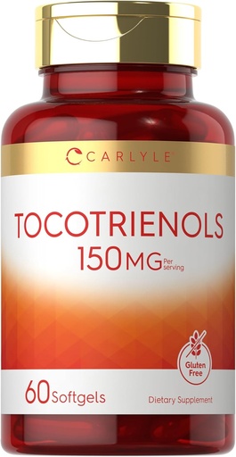 [BRSRMFD7PN6RAEI7] Carlyle Tocotrienols Supplement | 150mg | 60 Softgels | Non-GMO and Gluten Free Complex