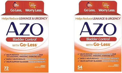[BRSRAY33CINBUCLX] AZO Bladder Control with Go-Less for Urgency & Leakage Relief