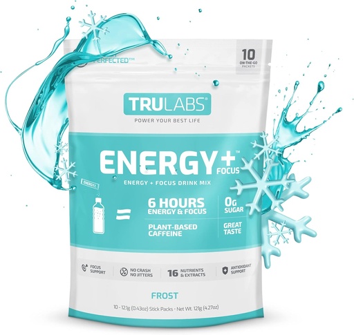 [BRSRMHAYCQFGYFLJ] TRULABS Endurance Energy + Focus, Powdered Drink Mix, Frost