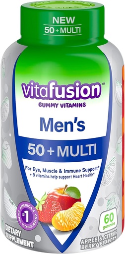 [BRSROZYYOIIWG3LL] VITAFUSION Men's 50+ Multi Daily Support Supplement 60 Count