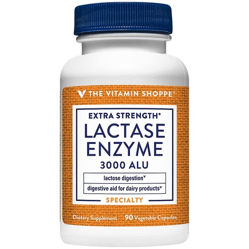 [BRSRMAALBYHW2F37] The Vitamin Shoppe Extra Strength Lactase Enzyme Digestive Aid (90 Vegetable Capsules)