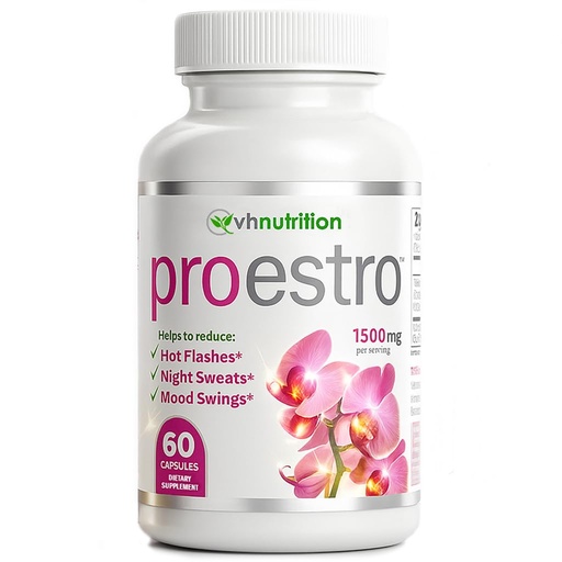 [BRSWKGQPA4PBYED2] VH Nutrition PROESTRO | Estrogen Support* Supplement for Women | Extra Strength Hormone Balance* for Her | 60 Capsules in Easy to Swallow Pills
