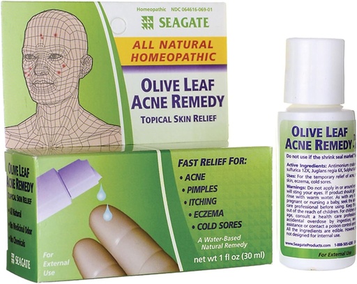 [BRSWIZY3PMJWEHQV] Seagate Products Homeopathic Olive Leaf Natural Acne Remedy (Pack of 1) 1 Ounce