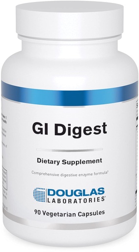 [BRSWIEA5B4IQEDLK] Douglas Laboratories G.I. Digest | Complete Enzyme Formula Including Gluten and Dairy Enzymes | 90 Capsules