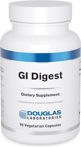 [BRSWIEA5B4IQEDLK] Douglas Laboratories G.I. Digest | Complete Enzyme Formula Including Gluten and Dairy Enzymes | 90 Capsules