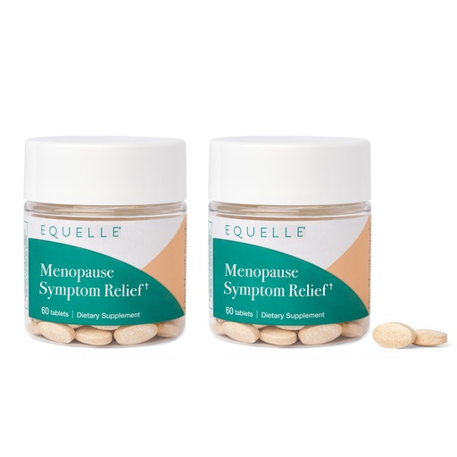 [BRSRAZANB55QK2DA] EQUELLE Multi-Symptom Perimenopause & Menopause Relief Relief from Hot Flashes, Muscle Aches & Supports More Sleep. Hormone-Free, Plant-Based S-Equol – 2 Month Supply (120 Tablets)