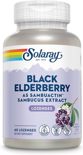 [BRSWIYTYOZ6AKYDI] Solaray - Sambuactin Elderberry Extract, 60 Lozenges