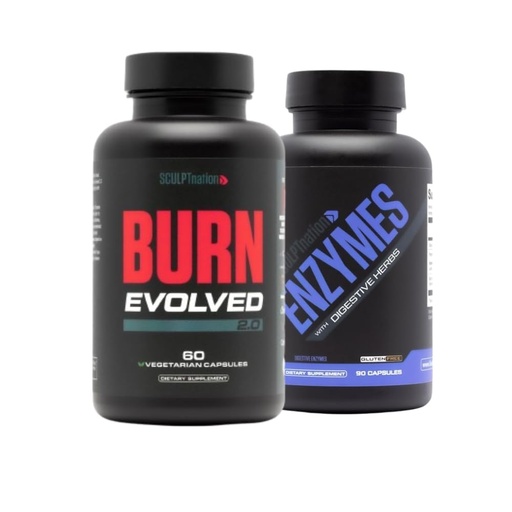 [BRSROAYCBUMR6DL3] Sculpt Nation by V Shred Burn Evolved 2.0 and Digestive Enzymes Bundle