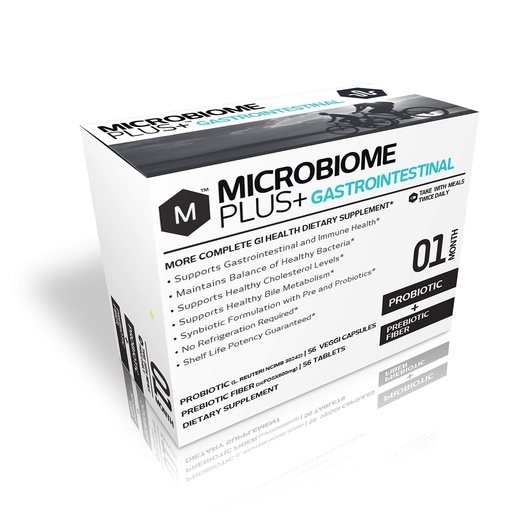[BRSWIHI5O4BBQDDA] Microbiome Plus Heart Health Probiotics L Reuteri NCIMB 30242 and Prebiotics scFOS, GI Digestive Supplements, Allergy Safe, Gluten-Free Probiotic Supplement for Men and Women (1 Month Supply)