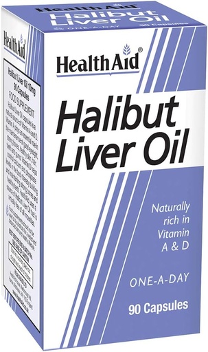 [BRSWIYAKBQBBQ2LK] HealthAid Halibut Liver Oil - 90 Capsules