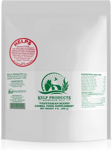 [BRSWIY36OIEB4YDE] Norwegian Ocean Kelp Supplement for Dogs. Vegetarian Blend - 2 pounds
