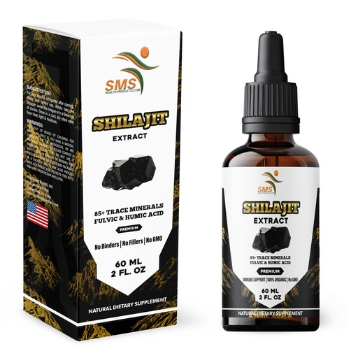[BRSROGI2O4CR4HI3] Shilajit Pure Himalayan (40% Fulvic Acid Supplement) (High in Trace Minerals, No Fillers, Manufactured in The USA) Drops | Alcohol-Free Tincture | Herbal Supplement | Vegan | 2 Fl Oz