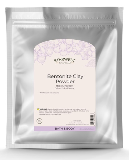 [BRSWIGL7B55R6CI3] Starwest Botanicals Sodium Bentonite Clay, 1 Pound
