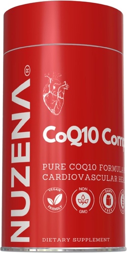 [BRSW2GQRBFYWAFLA] Nuzena Coenzyme Q10 200mg Capsules, Made in USA Organic Coq 10 Ubiquinone for Heart Health, Better Absorption & Powerful Antioxidants (Pack of 30)