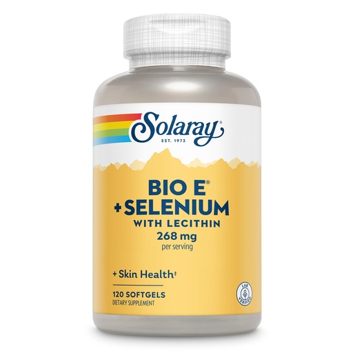 [BRSWIY3YAUOAKCDK] Solaray Bio E with Selenium Supplement, 400iu, 120 Count