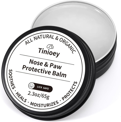 [BRSRAFAOCF5BAEQ3] Dog Paw Balm Dogs Lick Safe (2.3oz) | 100% Natural & Organic Cat Dog Paw Pad Balm | Dog Nose Balm for Dry Nose | Paw Moisturizer Snout Soother for Dogs | Dog Accessories Pet Supplies