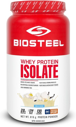 [BRSWGEILCEIBUD3U] BIOSTEELの蛋白質の心配の隔離バニラ、816 GR