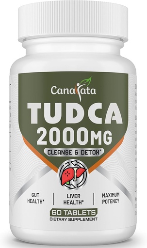 [BRSROH32OUBAKCDA] TUDCA Liver Supplements 2000mg - Strong Bile Salts Support Liver Detox & Cleanse - Liver and Gallbladder Health Formula-Easy to Swallow Tablets-30 Days Supply