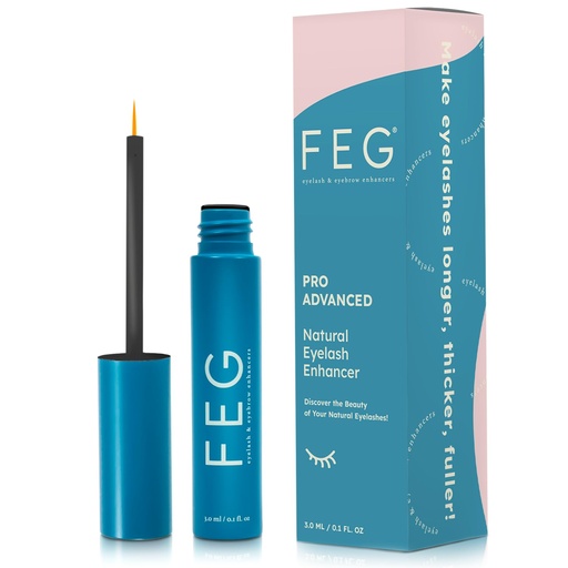 [BRSWGGTQBB7A2337] FEG Pro Advanced Natural Eyelash Enhancer Serum for Rapid Lash Growth | Extra Strength Lash Serum for Growing Thick, Full, and Long Eyelashes | 3ml | Stimulates Natural Growth