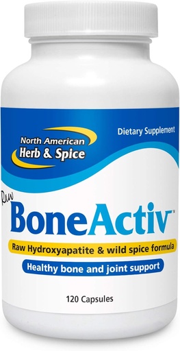 [BRSWKYLQOQDQI2L2] NORTH AMERICAN HERB & SPICE BoneActiv - 120 Capsules - Bone & Joint Support - MCHA, Sage, Rosemary, Oreganol P73 Oregano Oil - Non-GMO - 30 Servings