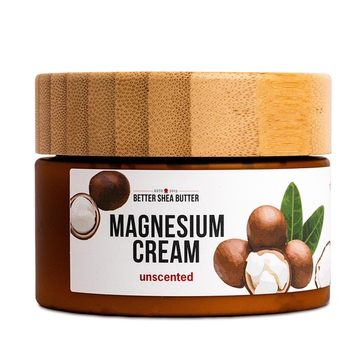 [BRSRMCACOEPBYCT5] Better Shea Butter Magnesium Cream for Leg Cramps | Relieves Muscle Tension | Night Lotion Safe for Pregnancy, Kids and Babies | Organic and Natural Ingredients | Vegan, Made in USA | (Unscented)