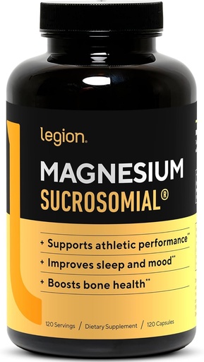 [BRSRMBA3DIMW22D7] Legió Sucrosomial Magnesium suplementaris - High Acernesi suplementari per a Dones i homes - Magnesi Madlis suplementaris per ajudar a convèncer el rendiment a l'Athletic i la salut en general - 120 Servings