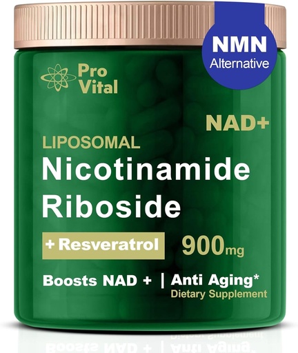 [BRSRAAQOCAJRGE3Z] NAD Eksperti, NAD Liposomal Nicotinamid Riboside 900mg - NMNH Ekstr Alternativ - Extra Strength Liposomal NAD + Anti Aging üçün Resveratrol ilə ekstr, Enerji, Focus - 80 Kapsül
