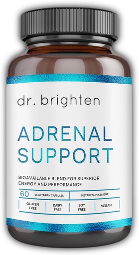 [BRSWGBAPCV7G23D2] Dr. Brighten Adrenal Support - Ashwagandha와 Dietary Supplement는 건강한 에너지 레벨과 스트레스 응답을 지원합니다.