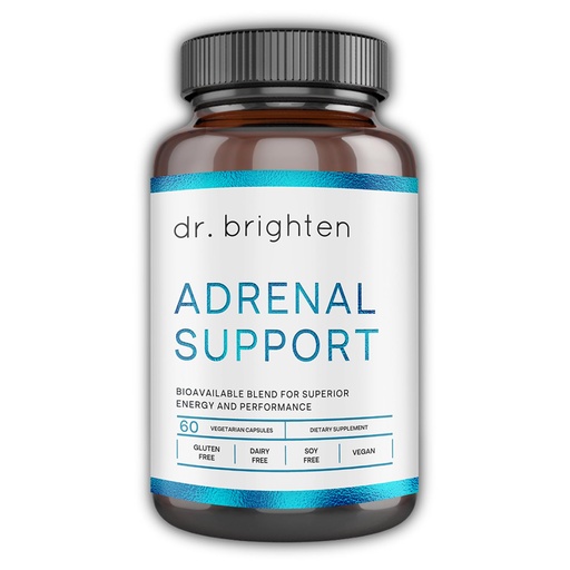 [BRSWGBAPCV7G23D2] Dr. Brighten Adrenal Support - Dietary Supplement with Ashwagandha to Support Healthy Energy Levels and Stress Response (60 Count)
