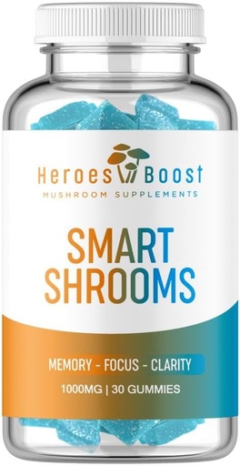 [BRSRAYD2PN5QE3T4] Smart Shrooms, 1 Count (Pack of 30)