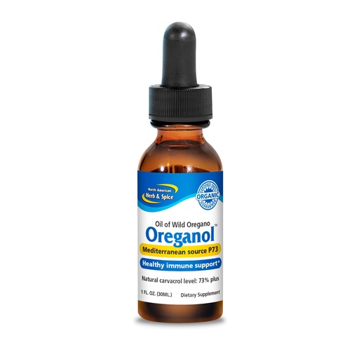 [BRSWYAYNBUMQKCLG] NORTH AMERICAN HERB & SPICE Oreganol - 1 fl oz, Pack of 3 - Unprocessed, Wild, Organic Oregano Oil - Mediterranean Source P73 - Non-GMO - 1296 Total Servings
