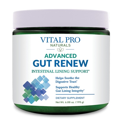 [BRSW2Z3YPINQGALD] Vital Pro Naturals - Advanced Gut Renew Powder Supplement for Leaky Gut Repair with L-Glutamine, Marshmallow, Ginger, DGL Licorice, Organic Aloe Vera, L Glutamine 6000mg 6.88 oz