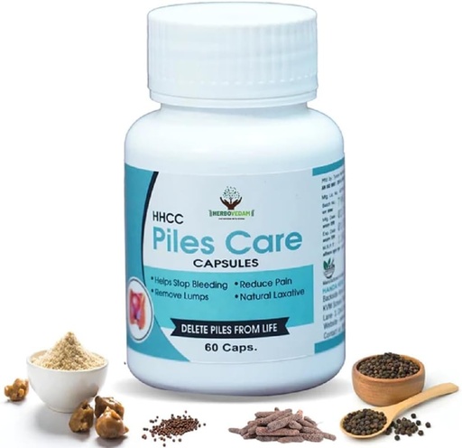 [BRSROALQCABBEDTO] HERBOVEDAM Ayurvedic Piles Care Treatment to Reduce Pain & Remove Lumps Capsule