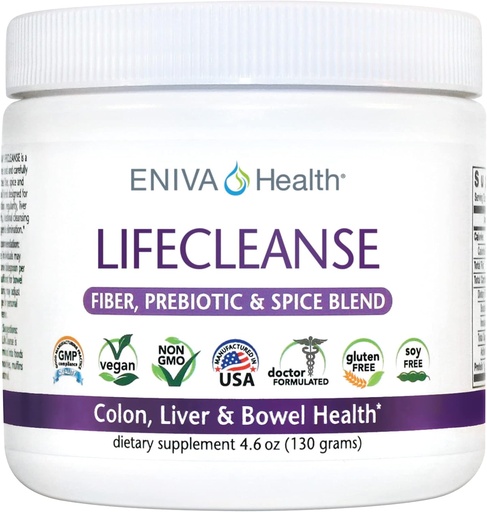 [BRSWKFQ5BEARQFLI] Eniva LifeCleanse Natural Fiber Complex Powder (4.23 oz)