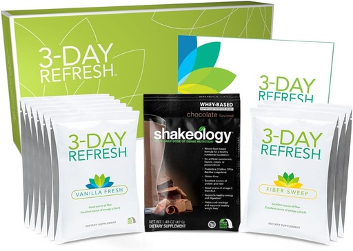 [BRSRA2QFOUFWY33J] BODI 3- nap Frissítés teljes készlet - Shakeology, Vanilla Fresh Protein Shake, Fiber Seep, Program útmutató a tiszta evéshez, Lose a few pounds, Enhanced Energy & Wellness, Testtisztítás