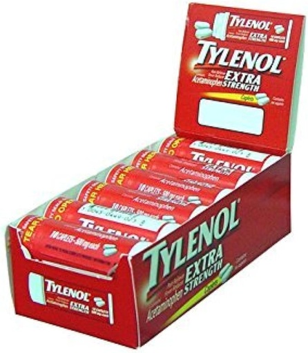 [BRSWIZY3OIIQ4YDY] Tylenol Extra Strength Caplets with Acetaminophen, Travel Size, 10 ct