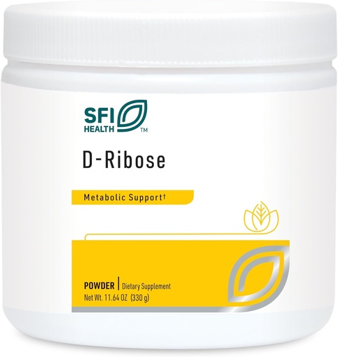 [BRSWIGIKDEDAYFTA] Klaire Labs SFI Health D-Ribose Powder - Energy Metabolism & Cardiovascular Support - Hypoallergenic D-Ribose Supplement with Natural, Mild Sweet Taste - Mix Into Water or Juice (300g / 10.58oz)