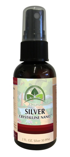 [BRSWYHQZO57RGALL] Organa Crystalline Nano Colloidal Silver Spray - 30 PPM - 2 Ounce Spray Bottle