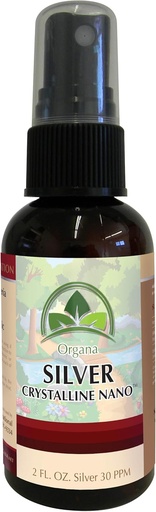 [BRSWYHQZO57RGALL] Organa cristalline Nano colloïdal Spray argent - 30 PPM - 2 bouteille de pulvérisation d'Once