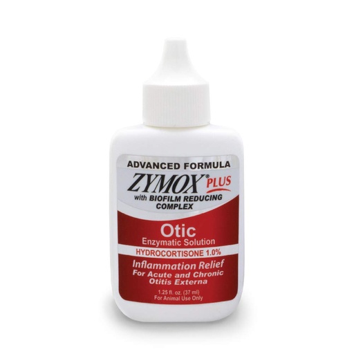 [BRSWIZD7CUCQIHTM] Zymox Advanced Formula Otic Plus Enzymatic Ear Solution for Dogs and Cats with 1% Hydrocortisone, 1.25oz