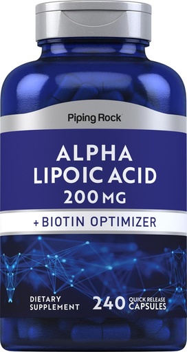 [BRSW2C33A55R6H3A] Piping Rock Alpha Lipoïne Acid 200mg 