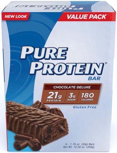 [BRSWIHDQCADGG23O] Pure Protein Chocolate Deluxe High Protein Bar 1.76 Oz 24 Ct