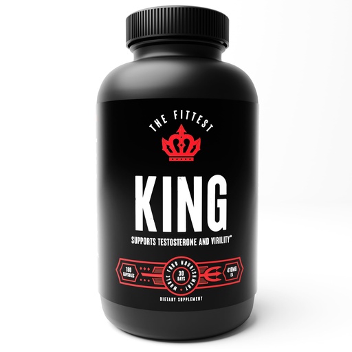 [BRSW2EI6AB5RY33V] The Fittest King - Testosterone Booster Supplement - Supports Hormone Health, Stamina, & Strength - Includes Grass fed Bovine Liver, Bone Marrow, Heart & Testicle - 180 Capsules