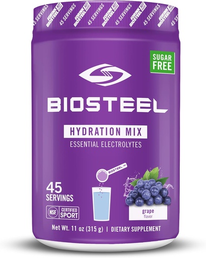 [BRSWYFQ5AQPQG2D2] Biosteel Hydration Mix - Grape - 11 oz. / 45 Servings