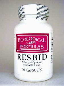 [BRSWIYI5CVYBK3D6] Ecological Formulas - Resbid N-Ace-L-Cys (Timed Rel) 60 caps