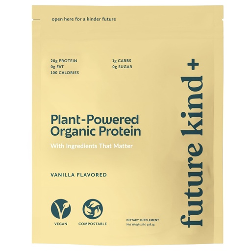[BRSW2Y33BF4GOYI7] Future Kind Vegan Protein Powder, Vanilla, Pea Plant Protein for Lean Muscle with Iron & Fiber, Whey-Free, Sugar-Free, Soy-Free, Non-Dairy (34 Servings)