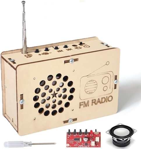 [BRSRAZQDCVYGMCYU] STEM Toys for Ages 6-8-13 Science Kits DIY Building Your Own Radio Crafts for Kids Stocking Stuffers Birthday Gifts for 9 11 12 14 15+ Year Old Boys Girls Teens Circuit Engineering Electronics Project