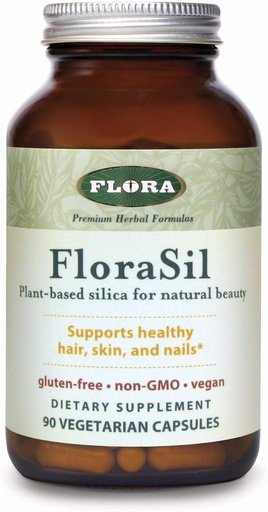 [BRSWIYTYC4AQKYLU] Flora FloraSil 90 Veg Capsules - Silica Supplement with Horsetail Extract for Healthy Hair, Skin, and Nails* - Supports Collagen Formation