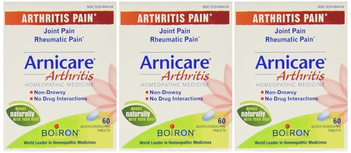 [BRSWIYAFBYHREDYZ] Boiron Arnicare Arthritis - 60 tabs 60 Count (Pack of 3)